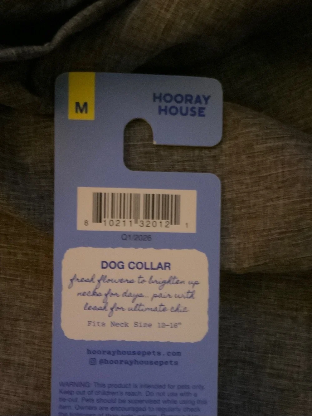 Pink Daisy Padded Dog Harness & collar - M